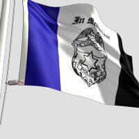 Police Mourning Flag